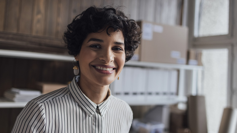 woman in office